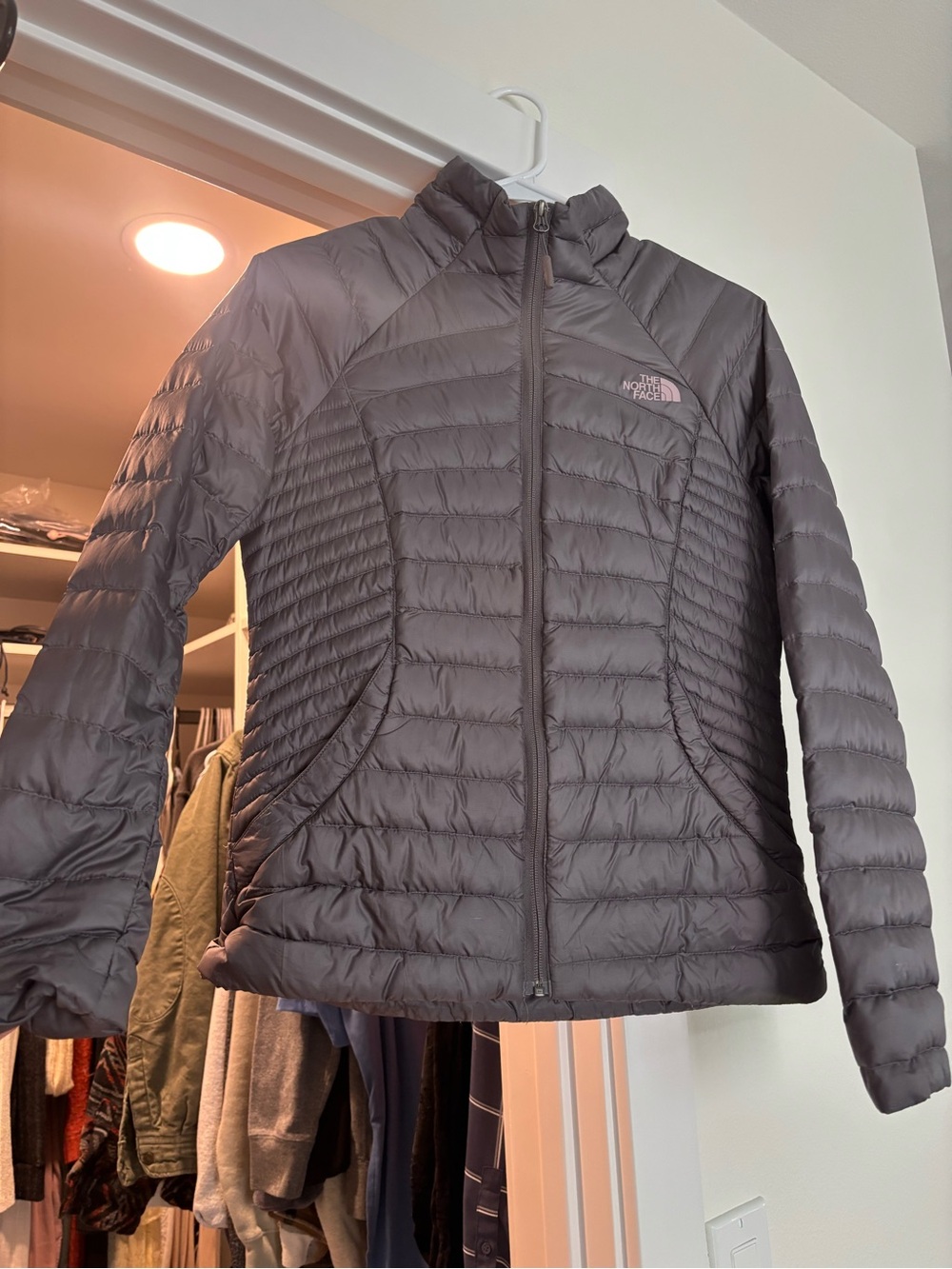 The North Face Women's Charcoal Quilted Packable Puffer Jacket